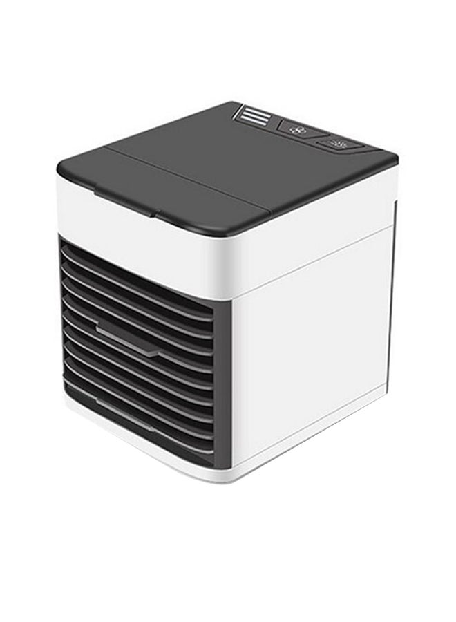 Personal Desktop Portable Air Conditioner Humidifier With 7-Color LED Light Black  White 17cm - Image 1