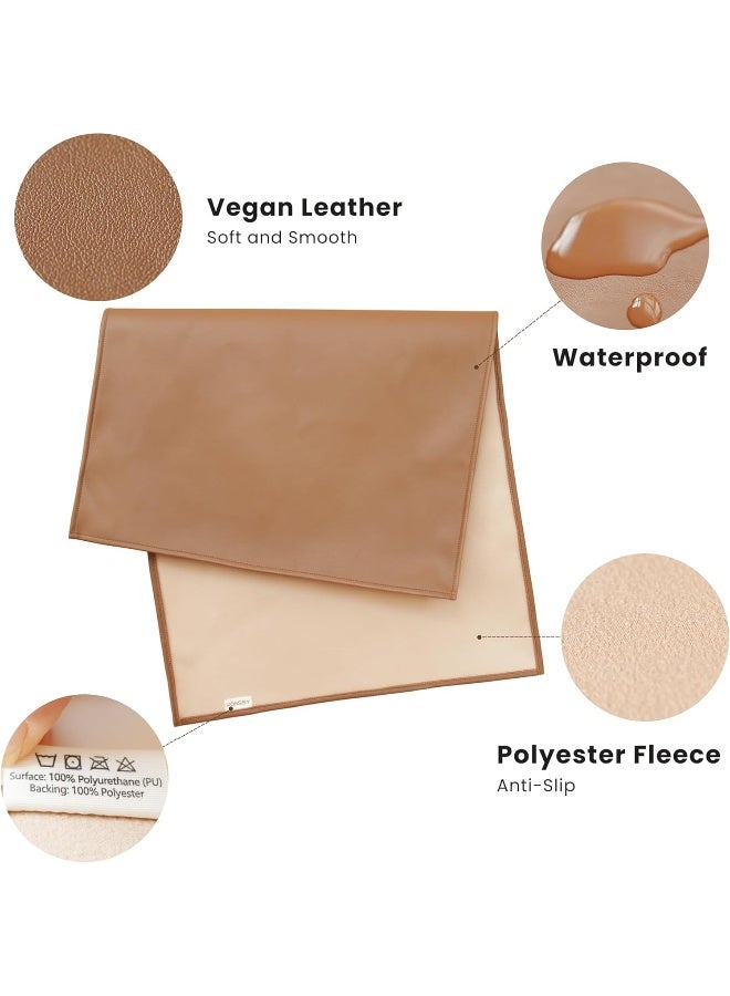 Konssy Faux Leather Baby Changing Mat 2 Pack - Image 2