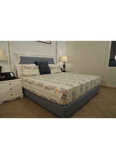 Status Status Contract -2024 Cotton Rich Double Bedsheet With 2 Pillow Covers For Bed Room, Home, Hotel-120 Gsm (Creamy White)  - Image 3