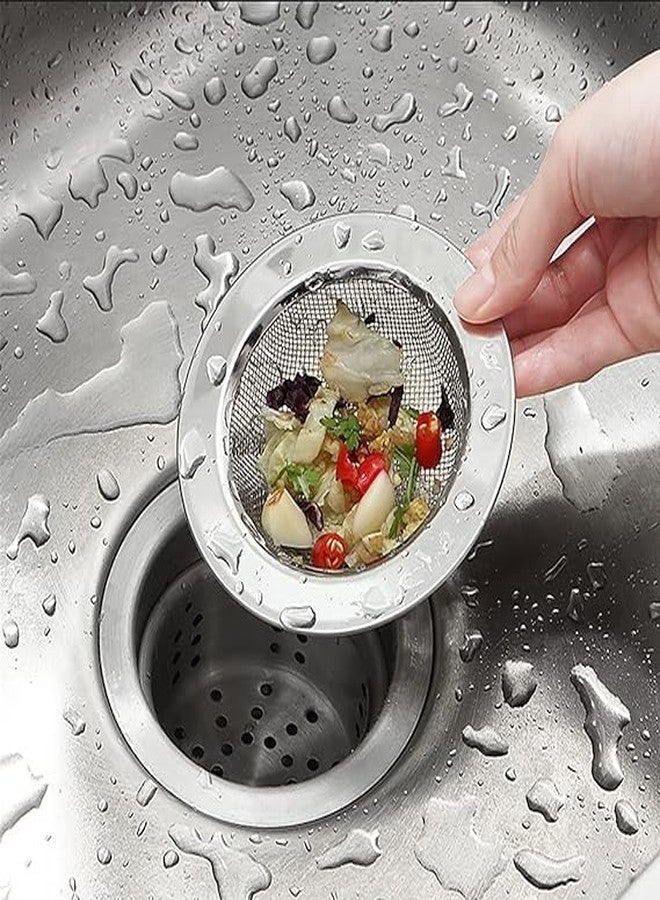 Oblivion Sink Strainer Steel 1 Pc - (11.5 CM) Drain Filter Jali, Waste Coupling for Kitchen, Bathroom, and Wash Basin, Rust-Resistant, Easy-Clean Fine Mesh Sieve Basket, Stopper for Drainage - Image 1