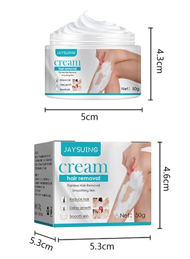 Jaysuing كريم إزالة الشعر تحت الإبط والوجه والجسم كريم إزالة الشعر للأجزاء الخاصة كريم إزالة الشعر الفعال وغير المؤلم للمناطق الخاصة والجسم والساقين وتحت الإبط مزيل الشعر الحميمي - Image 3