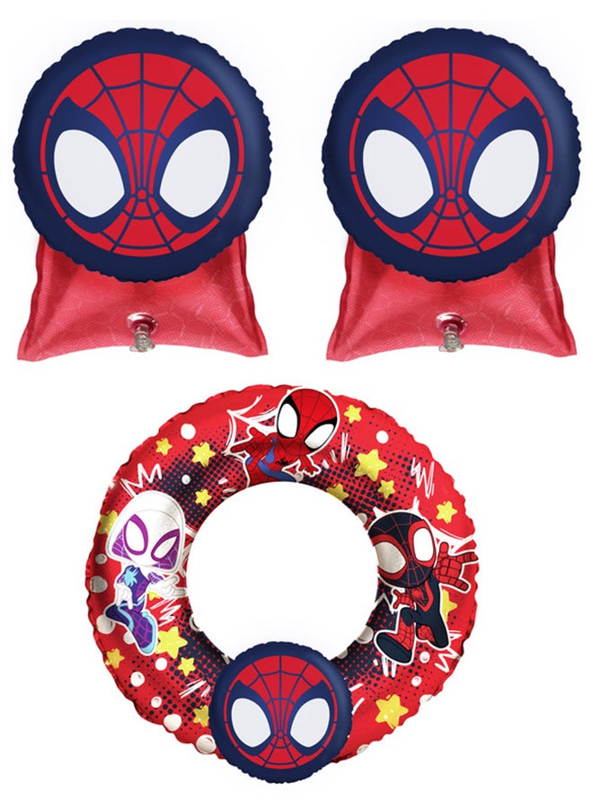 EOLO BUNDLE MARVEL 3D ARM BAND AND SWIM RING - SPIDEY - 50 CM - PACKED IN COLOR BOX  - Image 3