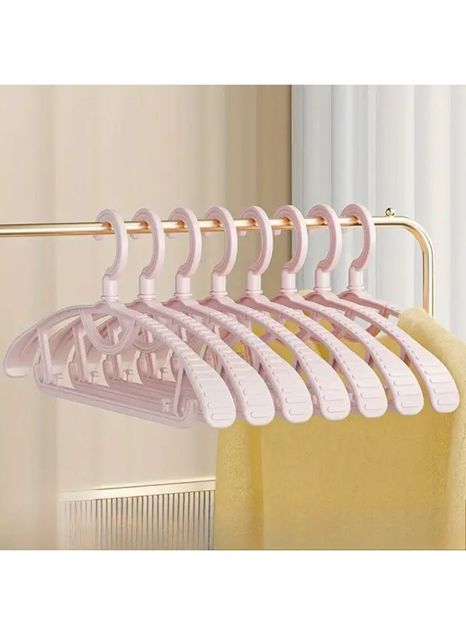 Pink 15PC Wide Shoulder Clothes Hangers Non Slip Hooks Ergonomic Design Prevents Shoulder Creases Space Saving - Image 2