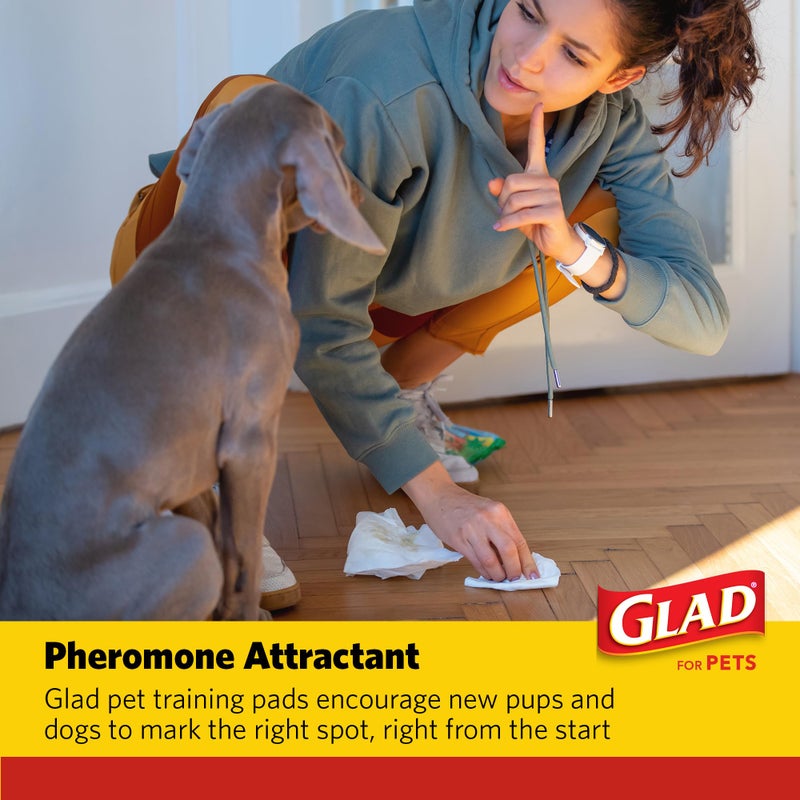 Glad for Pets Activated Carbon Dog Training Pads with Anti-Microbial Technology, Odor Eliminator Pee Mats for Dogs, 6-Layer Leak-Proof Heavy Duty Indoor Puppy Potty Pads, 23 x 23 Inches, 30 Count - Image 4