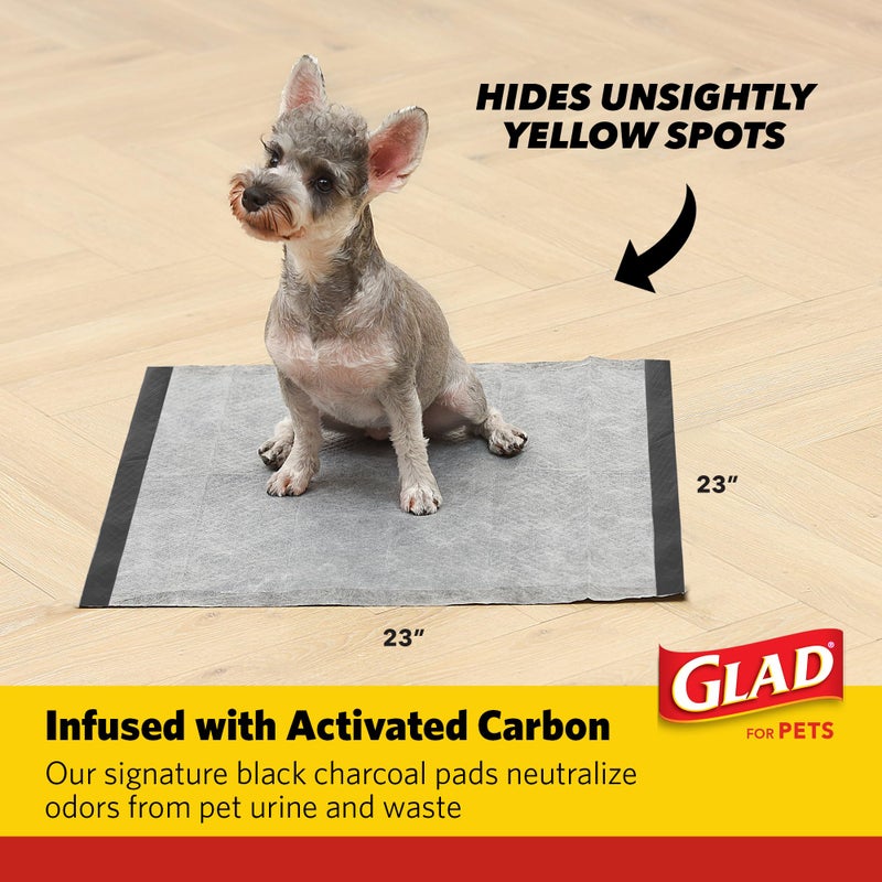 Glad for Pets Activated Carbon Dog Training Pads with Anti-Microbial Technology, Odor Eliminator Pee Mats for Dogs, 6-Layer Leak-Proof Heavy Duty Indoor Puppy Potty Pads, 23 x 23 Inches, 30 Count - Image 5