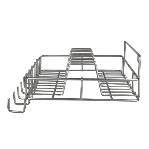 Cri8Hub Multipurpose Wall Hanging Stainless Steel Big Mug,Cup & Saucer Holder, Plate Organizer Space Kitchen Saving Rack Utensil Kitchen Rack (Stainless Steel), Hanging Shelves, Standard - Image 2