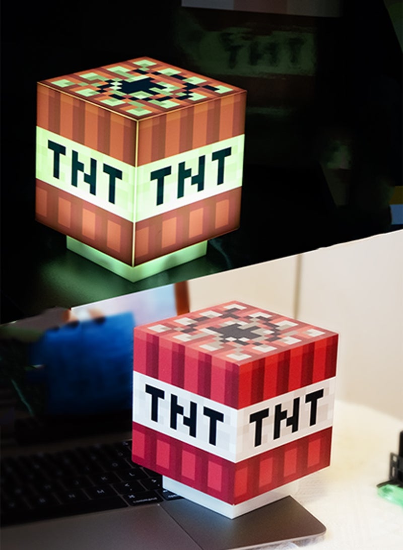 Minecraft TNT Light Handheld Night Light & Fun Minecraft Toy for Kids, Minecraft Room Decor - Image 1