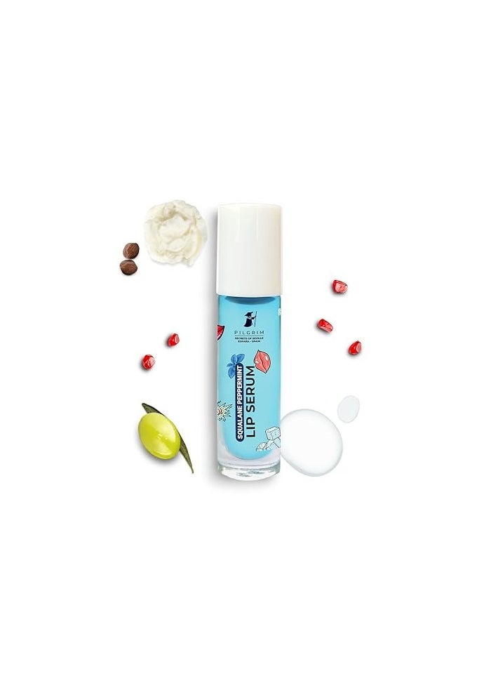 Spanish Squalane Lip Serum (Peppermint) with roll-on for Visibly Plump Lips  Lip serum with Shea Butter And Pomegranate for plump And soft lips | Men And Women|6ml - https://f.nooncdn.com/p/pzsku/Z3587C93E72F2C5355647Z/45/1746232307/f6e9f673-fbbd-4892-85a2-fedf46ab9e99.jpg?width=original
