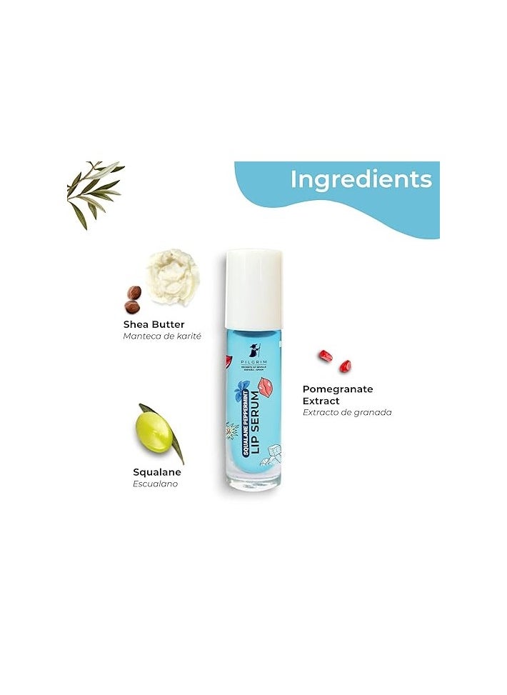 Spanish Squalane Lip Serum (Peppermint) with roll-on for Visibly Plump Lips  Lip serum with Shea Butter And Pomegranate for plump And soft lips | Men And Women|6ml - https://f.nooncdn.com/p/pzsku/Z3587C93E72F2C5355647Z/45/_/1717778933/d03d7976-b5b0-4dc6-95ad-1dec324bd9a5.jpg?format=jpg&width=original