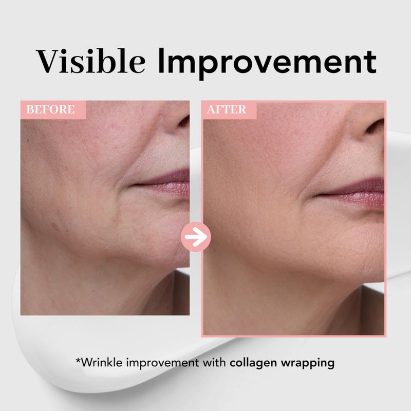 NOWATER Collagen Wrapping Mask for Glass Skin â€“ Peel Off Korean Skincare with Hydrolyzed Collagen & 6 Peptides, Firming Anti-Aging Face Mask, Hydrating & Lifting (2.4 fl.oz) - Image 4