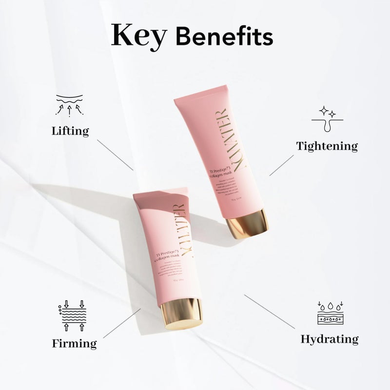 NOWATER Collagen Wrapping Mask for Glass Skin â€“ Peel Off Korean Skincare with Hydrolyzed Collagen & 6 Peptides, Firming Anti-Aging Face Mask, Hydrating & Lifting (2.4 fl.oz) - Image 3