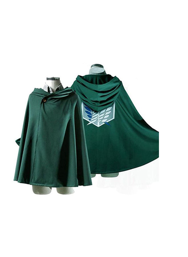 إسكدنيا عباءة قماشية عالية الكثافة من زي تنكري بتصميم مسلسل الأنمي Attack On Titan مع عباءة XL - Image 3