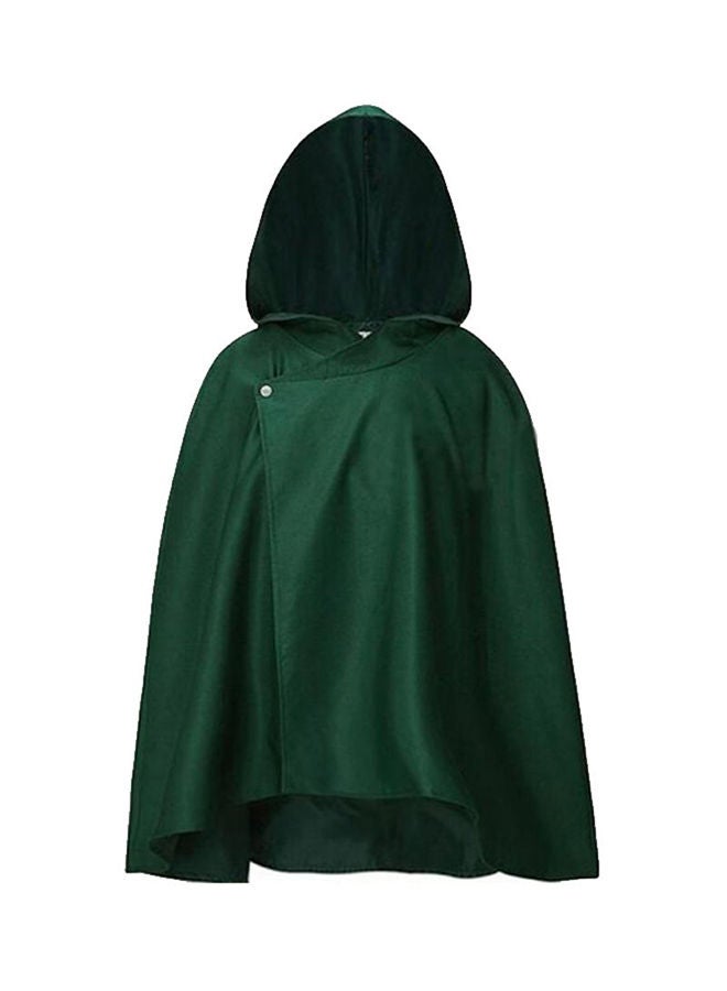 إسكدنيا عباءة قماشية عالية الكثافة من زي تنكري بتصميم مسلسل الأنمي Attack On Titan مع عباءة XL - Image 1