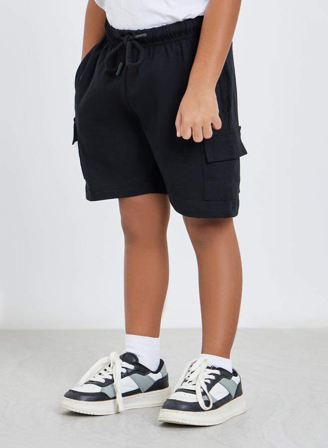 Styli Boys Cotton Slogan T-Shirt and Shorts Set - Image 4