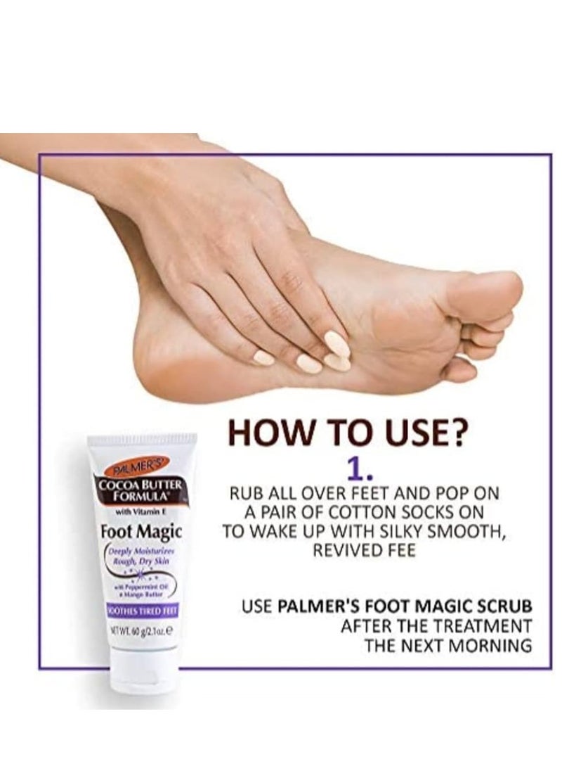 PALMER'S Cocoa Butter Formula with Vitamin E, Foot Magic, Softens And Smoothes Feet 60 gm  - Image 2
