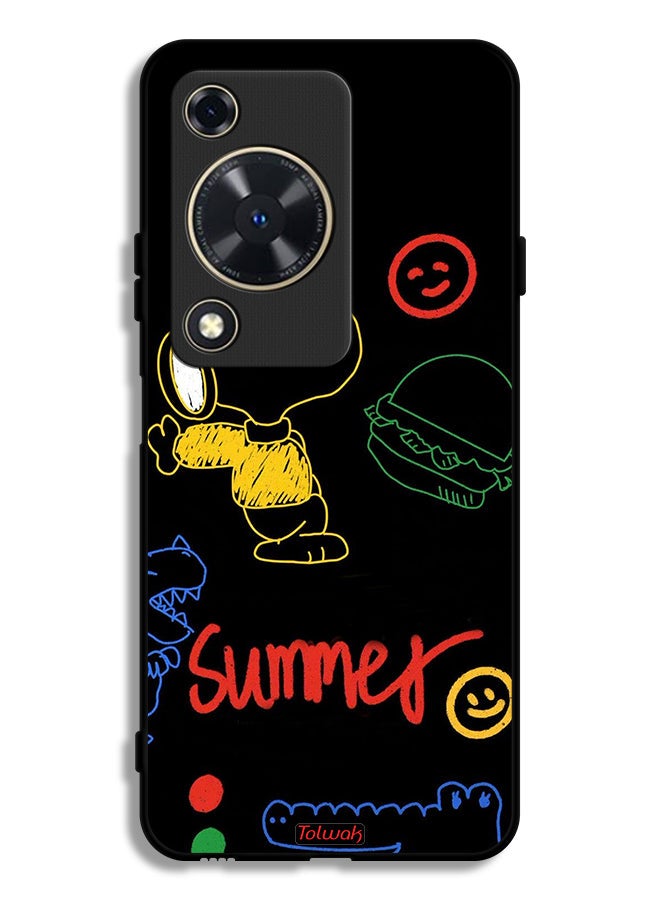 Tolwak Huawei Nova Y72S Protective Case Cover Summer Sticker
