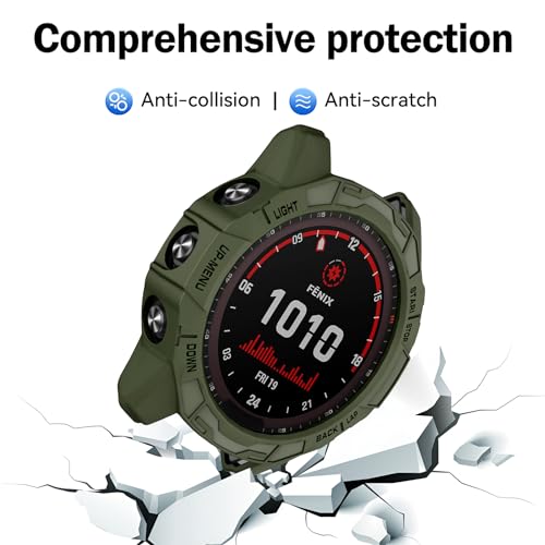 ISABAKE Case Cover Compatible with Garmin Fenix 7X/Fenix 7X Pro/EPIX Pro 51mm, Soft Anti Drop Replacement Protective Cases Smart Watch Accessories - Image 5