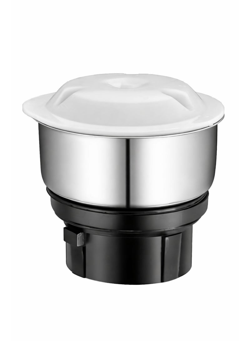 Preethi 200ml small spice jar for  mixer grinders || 200ml capacity || smaller masala, chtuney, spices ||fine grinding of masala, chutney, spices ||for preethi 4 teeth coupler motor units