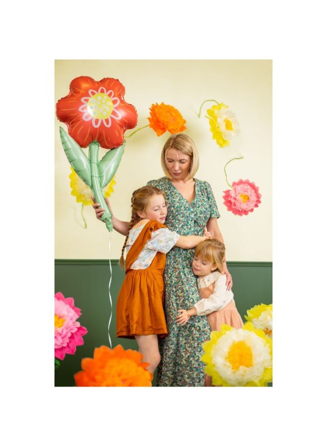 PartyDeco Foil balloon Flower, 53x96 cm, mix - Image 3