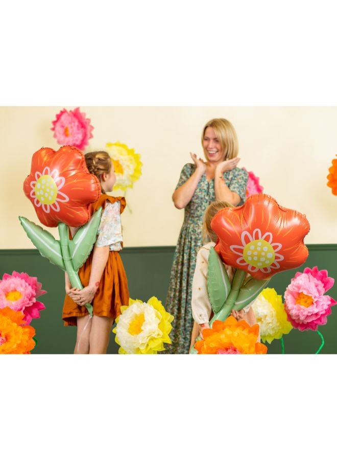 PartyDeco Foil balloon Flower, 53x96 cm, mix - Image 2