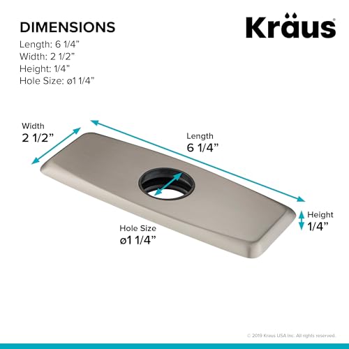 KRAUS Deck Plate for Bathroom Faucet in Gunmetal BDP01GM - Image 3
