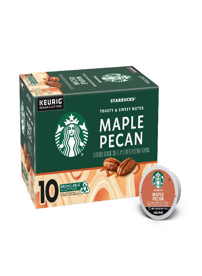 Starbucks Coffee K-Cup Pods-Maple Pecan Flavored Coffee-Naturally Flavored-100% Arabica-1 box (10 pods) - Image 1