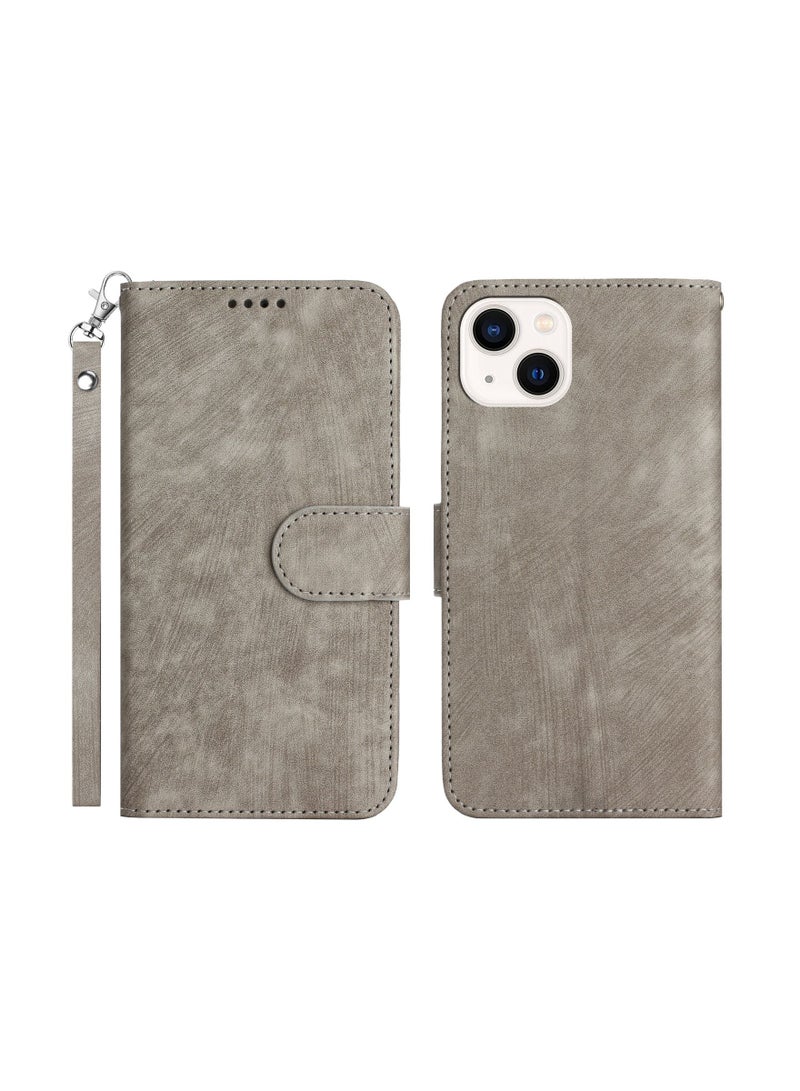 Suteni Flip Cover Leather Protective Hidden Card Slots Phone Case for iPhone - Image 1