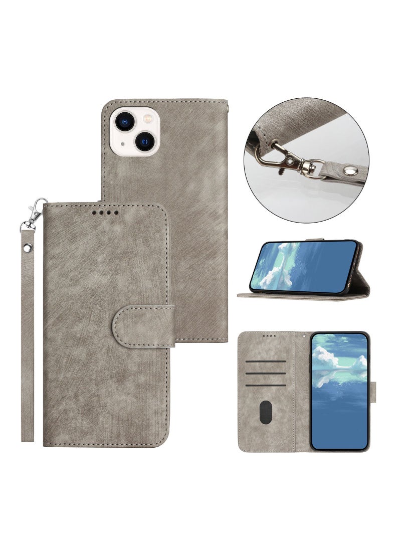 Suteni Flip Cover Leather Protective Hidden Card Slots Phone Case for iPhone - Image 2
