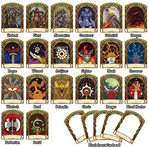 CZYY DND Initiative & Combat Tracker Set of 6PCS Erasable Acrylic Top on Screen with Character, Monster Insert Cards DM Tools, Accessories for Dungeons and Dragons, Pathfinder, TTRPGs - Image 5