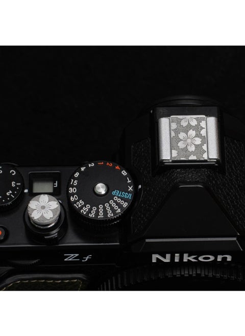 Suitable For Camera Xm5 Shutter Button Fuji Xt30 Second Generation Xt5x100vi Hot Boot Cover Nikon Leica Accessories-Color:Sakura Hot Shoe Cover + Threaded Shutter Button - Aluminum Alloy