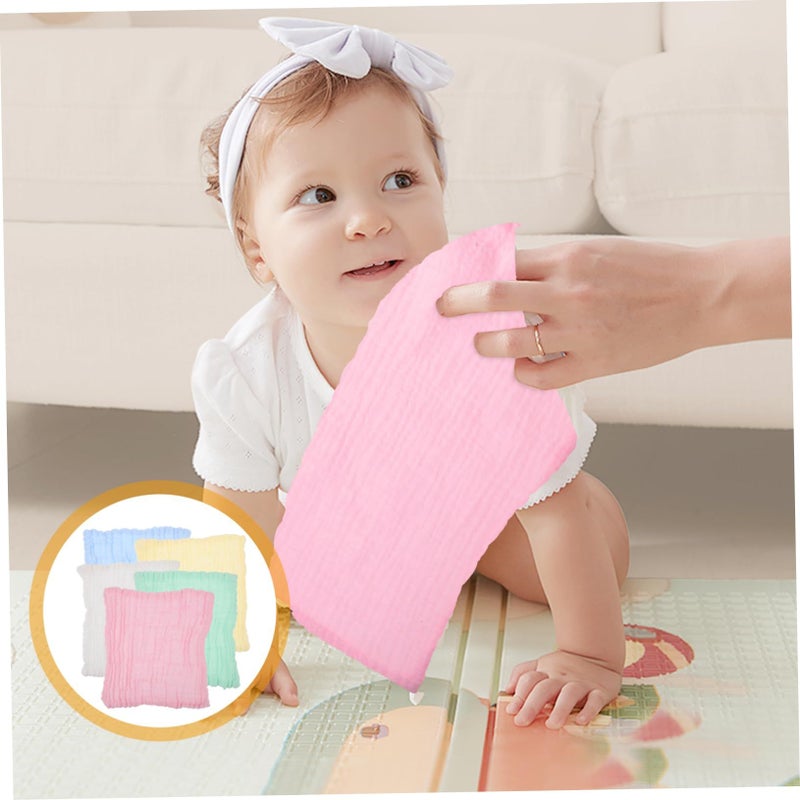 10 Pcs Soft Cotton Washcloths Quick Drying Absorbent Towels for Face Bathing Daily Use - Image 3