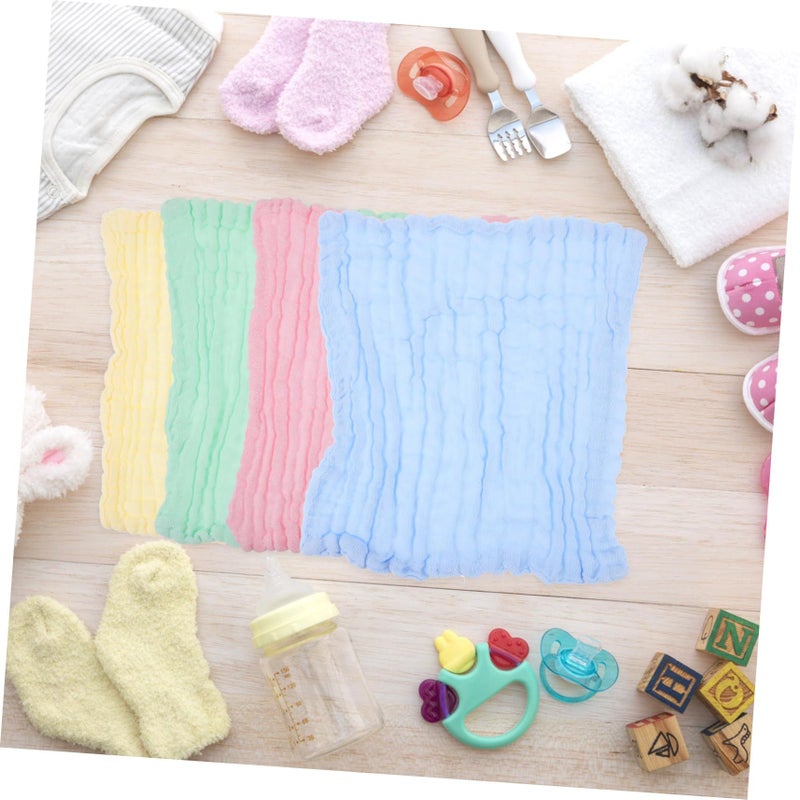 10 Pcs Soft Cotton Washcloths Quick Drying Absorbent Towels for Face Bathing Daily Use - Image 5