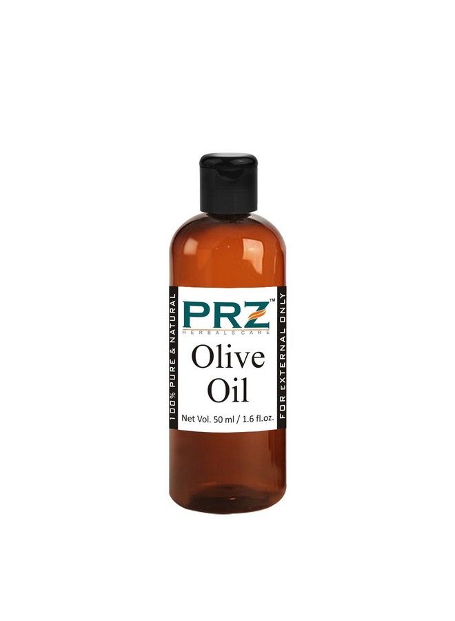 PRZ Extra Virgin Olive Cold Pressed Carrier Oil Pure Natural Therapeutic Grade Oil For Aromatherapy Body Massage Skin Care & Hair Care 50 Ml - Image 1