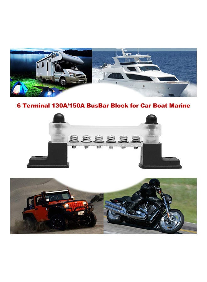 NIBEMINENT 6 Terminal Busbar Block And Cover For Car Boat Marine - Image 4