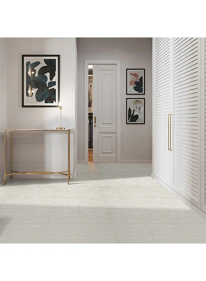 10-Piece Wood Grain Floor Wall Stickers Thickened PVC Tile 15x45cm - Image 1