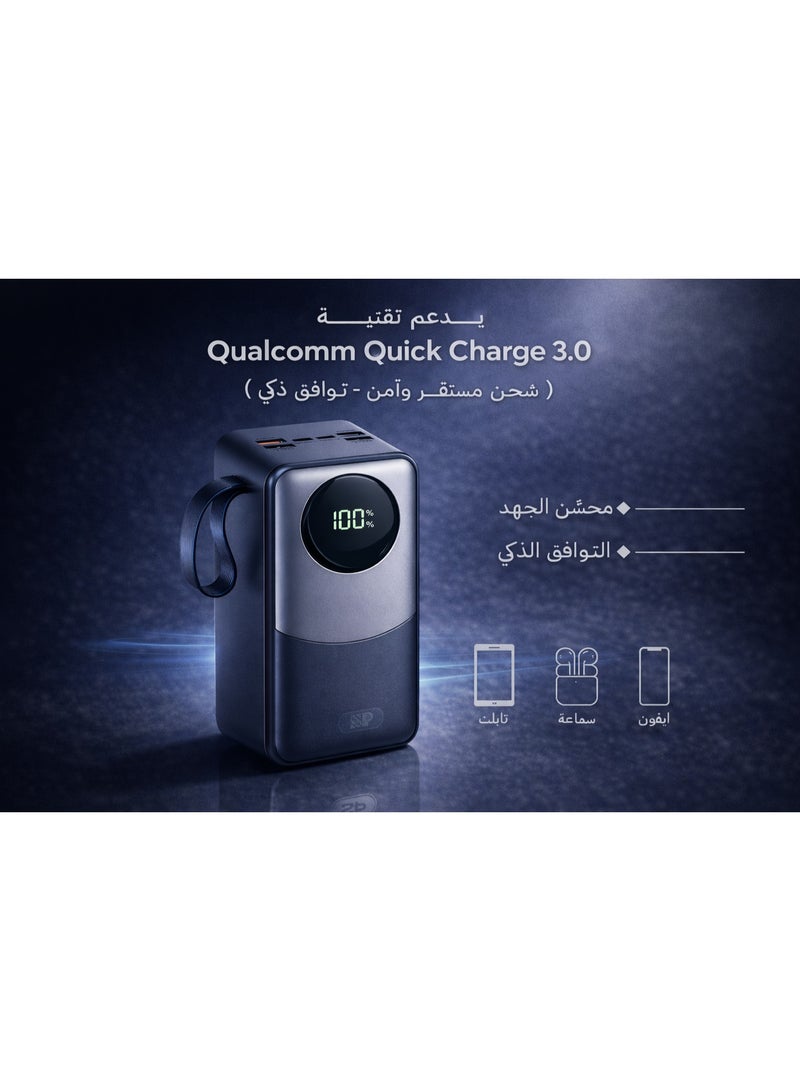 أس بي باور بانك 30000 مع شاشة و يدعم الشحن السريع بقوة  22.5W - Image 3