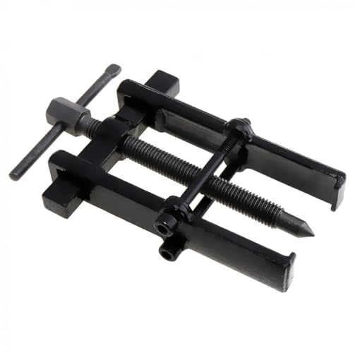 Inditrust 2 Jaw Carbon Steel Forged Bearing Gear Puller Remover Twin Legs Gear Removal Hand Tool Gear Puller Suitable for Inside & Outside (3inch (38x65 mm)) - Image 1