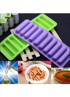 Mishrit Mishrit Kitkat, Stick, and Rectangle Shape Silicone 10 Slot Ice and Chocolate Mould Tray for Home Kitchen and Restaurant Dish Design. (1)  - Image 5