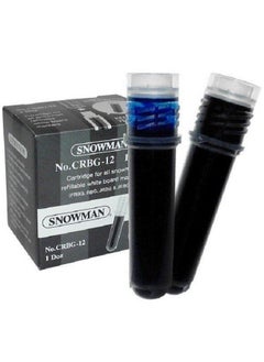 Snowman Snowman Blue and Black whiteboard pen replacement ink cartridges, 2 pieces  - Image 1