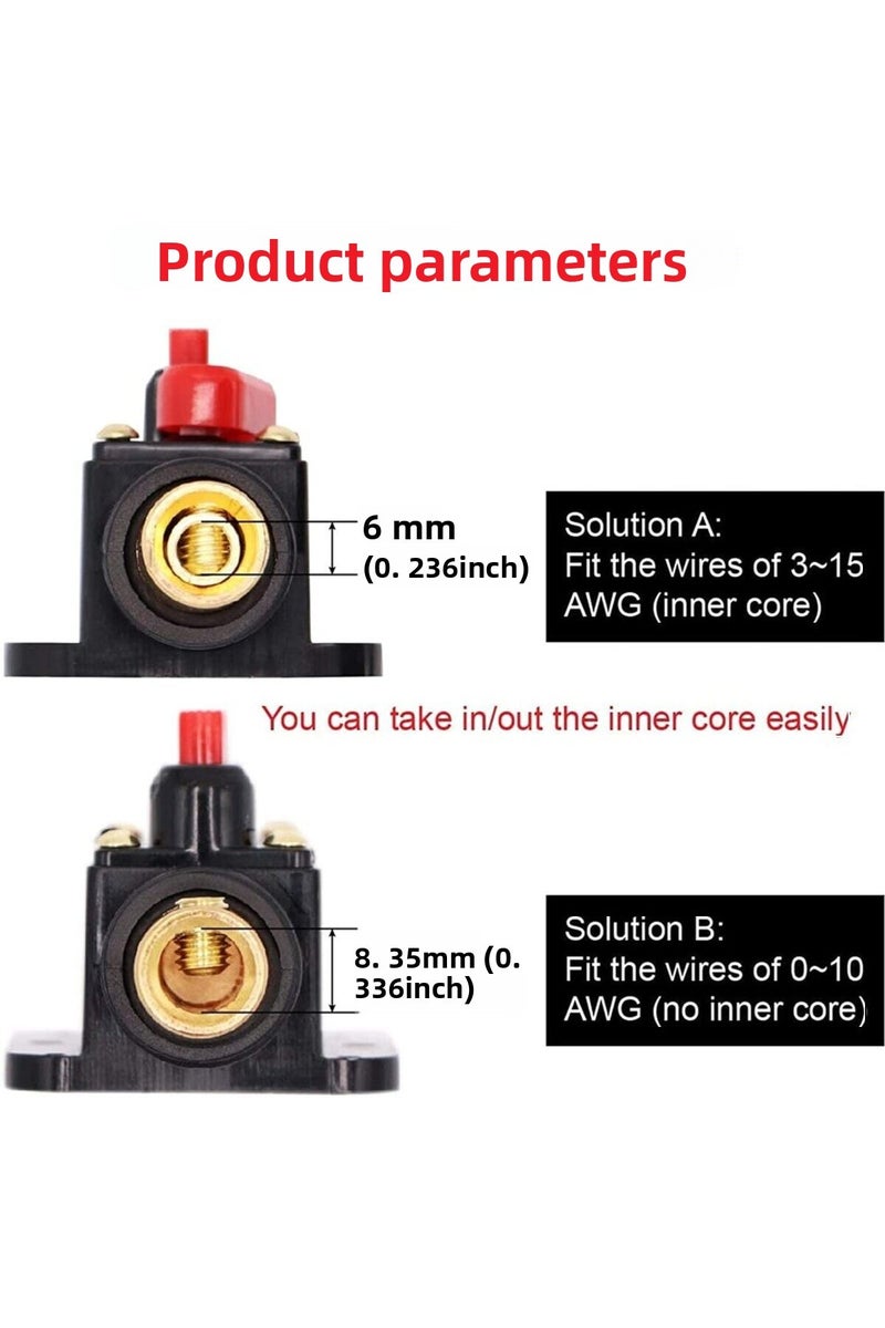 erorex 150A 30A-150A Power Self-recovery Circuit Breaker, Car Audio Conversion Protection, Disconnect Fuse - Image 4