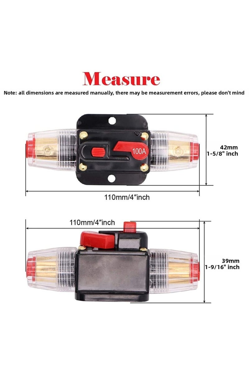 erorex 150A 30A-150A Power Self-recovery Circuit Breaker, Car Audio Conversion Protection, Disconnect Fuse - Image 3