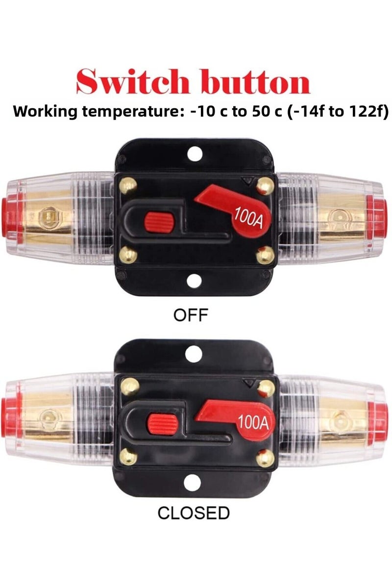 erorex 150A 30A-150A Power Self-recovery Circuit Breaker, Car Audio Conversion Protection, Disconnect Fuse - Image 5