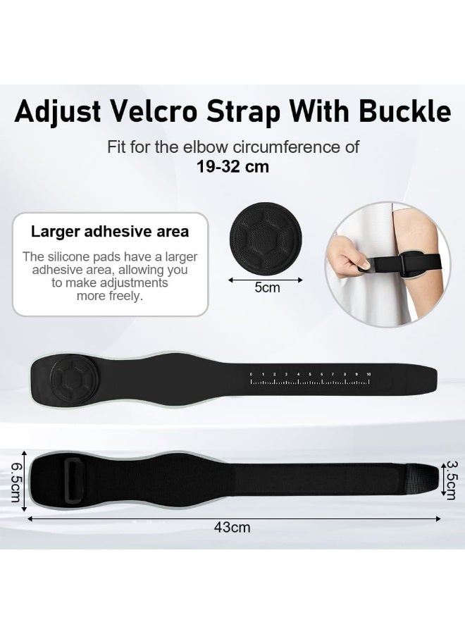 بوفان دعامة للمرفق، كم ضاغط قابل للتعديل مع بطانة تسمح بالتهوية لتخفيف آلام مرفق التنس، ودعامة داعمة لمرفق لاعبي الغولف أثناء تمارين الصالة الرياضية والأنشطة الرياضية للرجال والنساء - Image 2