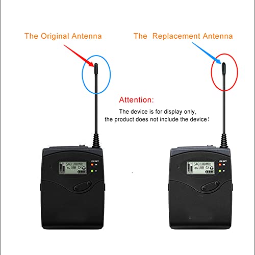 JXRYWF Replacement Antenna for Sennheiser EW100G2/100G3 Wireless Microphone/IEM Bodypack Transmitter Receiver,Frequency Covered 450-970MHz - Image 5