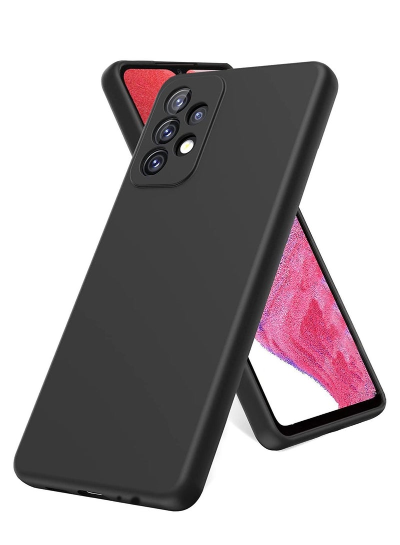 TEAM LUXURY Samsung Galaxy A13 4G (Not for 5G) Case, Liquid Silicone Case with Microfiber Lining Thickening Shockproof Design Soft Gel Rubber Phone Case Cover for Samsung A13 4G - Black - Image 1