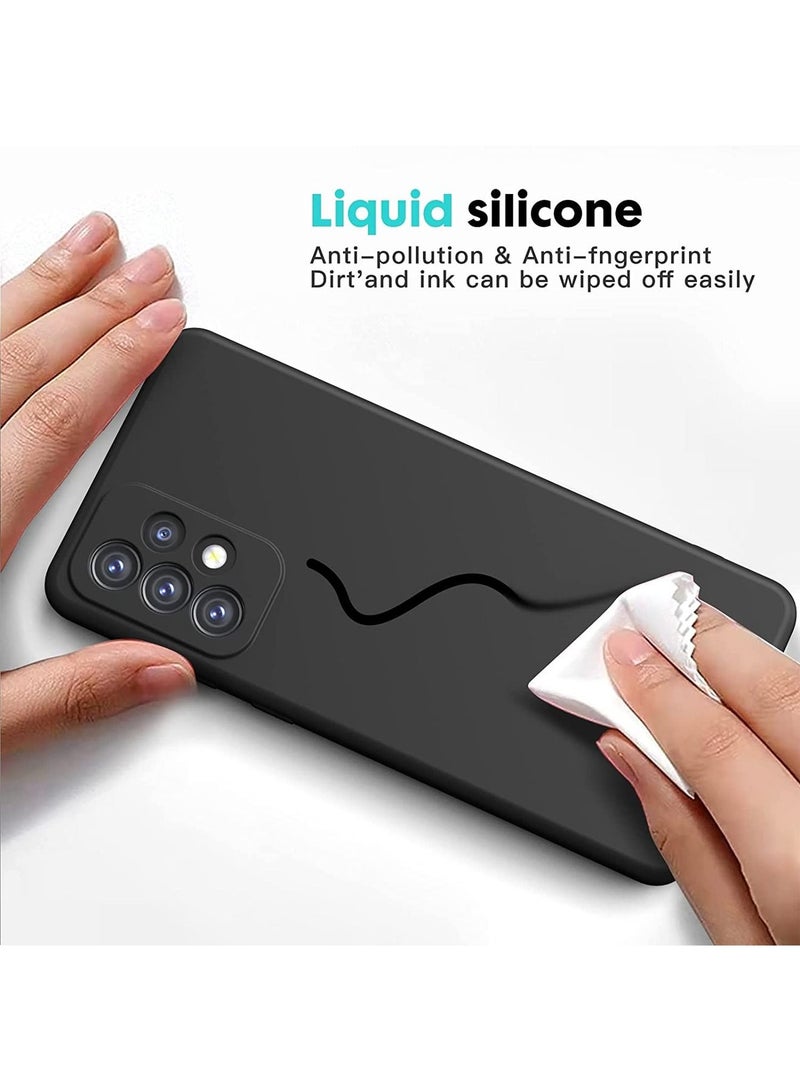 TEAM LUXURY Samsung Galaxy A13 4G (Not for 5G) Case, Liquid Silicone Case with Microfiber Lining Thickening Shockproof Design Soft Gel Rubber Phone Case Cover for Samsung A13 4G - Black - Image 5
