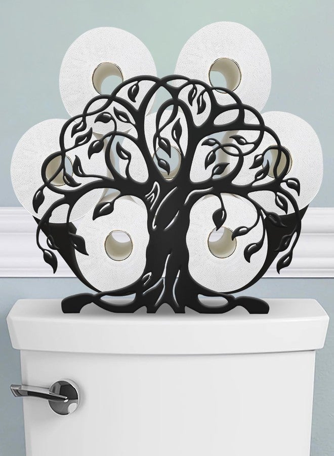 Wigag Life of Tree Toilet Paper Holder Stand for Extra 8 Rolls, Funny Decorative Free Standing Toilet Paper Storage, Farmhouse Bathroom Animal Decor Accessories Storage Cabinet - Image 1