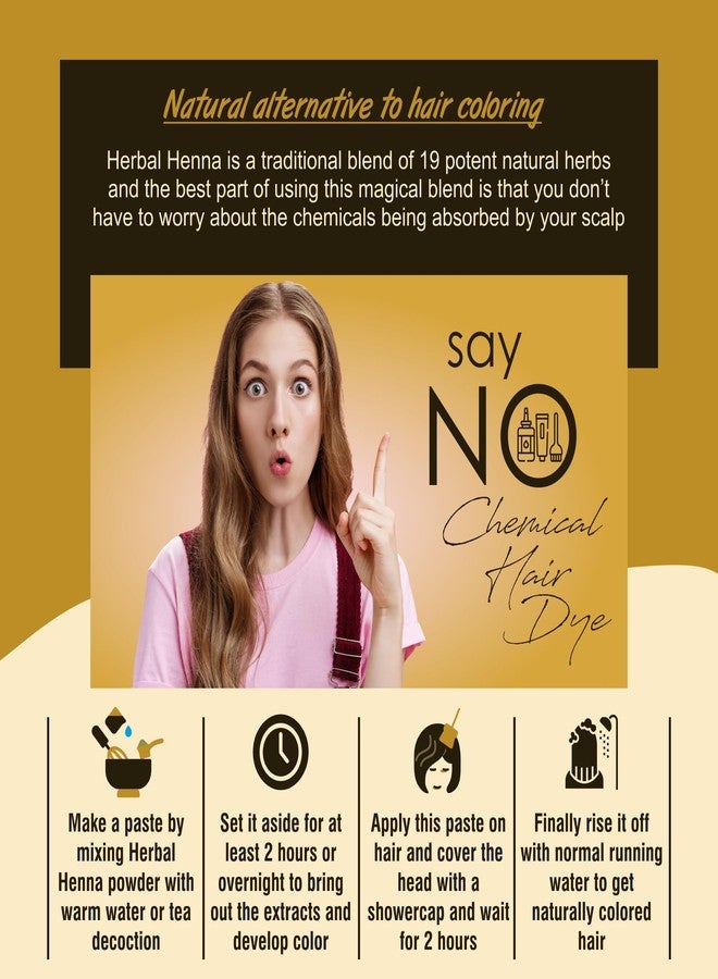 IYUSH Herbal Ayurveda Herbal Mehndi for Hair with 19 Natural Herbs - 400gm | Herbal Mehandi for Hair | Herbal Henna Powder for Hair | Natural Hair Colour | Herbal Hair Colour | - Image 5