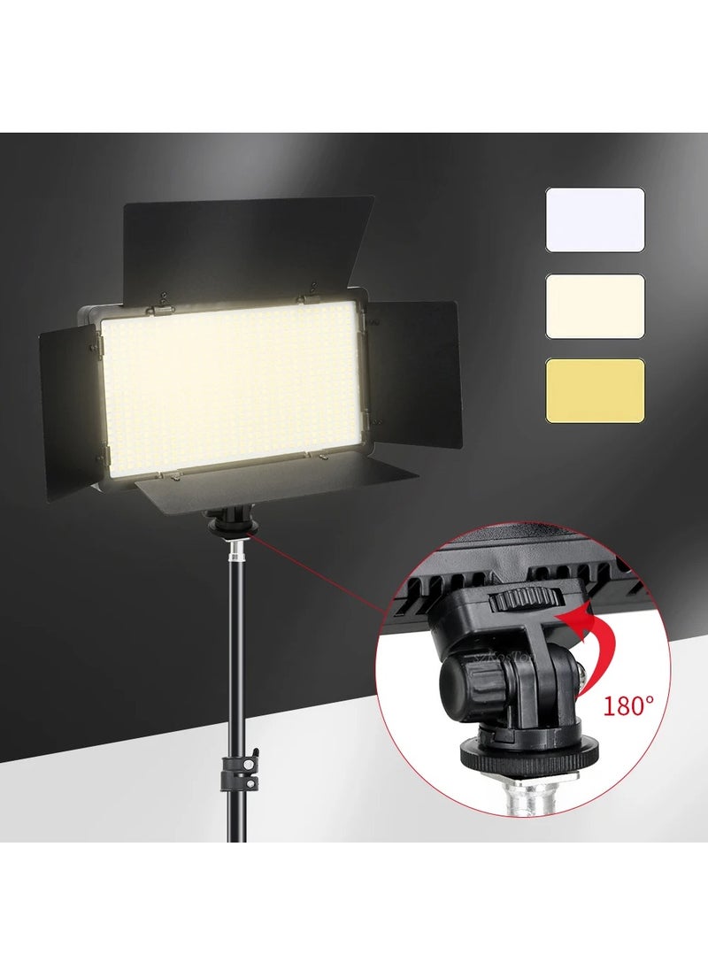 XiuWoo Photography Video Lighting Kit, Upgraded Bi-Color LED Video Studio Lights with Dimmable 3200k-5600k and 160cm Light Stand for Camera Photo Recording Filming Stage Shooting Streaming YouTube TikTok  - Image 3