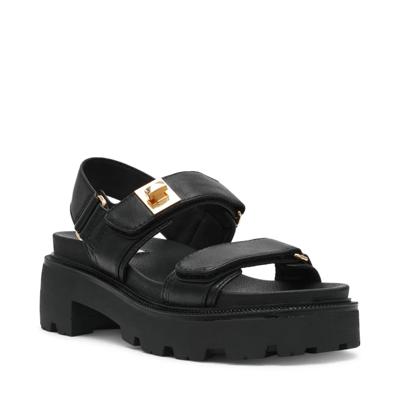 STEVE MADDEN  Supermona Velcro Closure Platform Sandals for Women | Best Price UAE